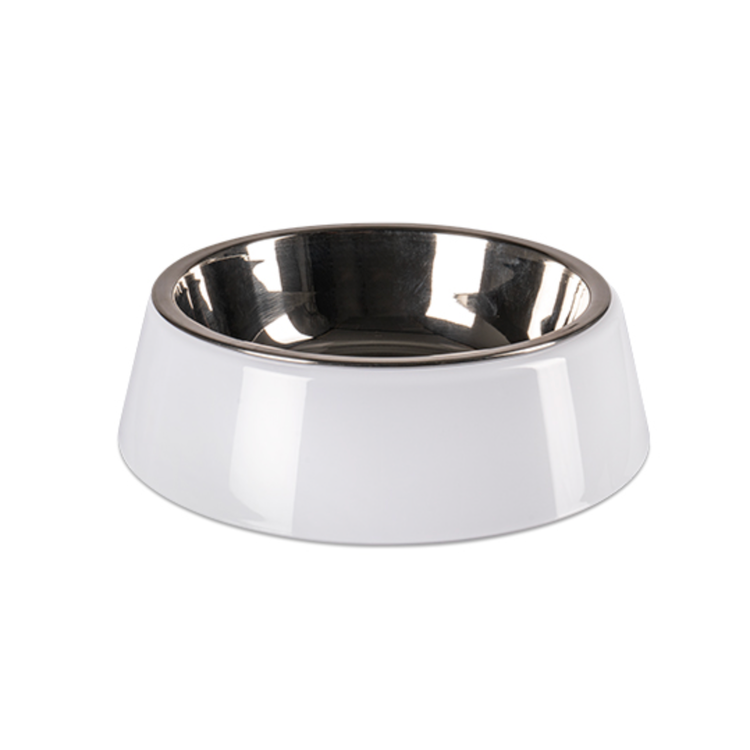 Hundskål med metallinlägg