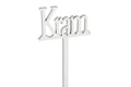 Dekorationsskylt Kram - Vit stor