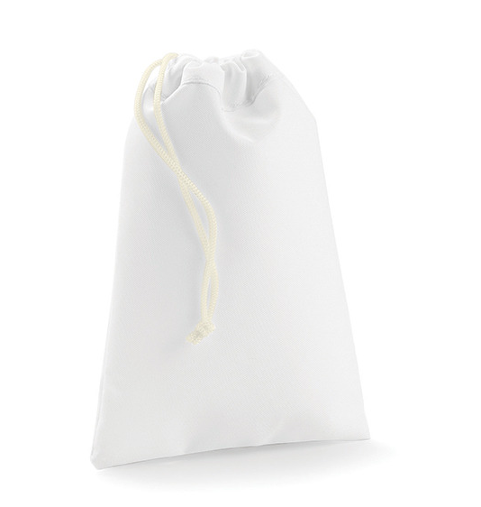 Polyester Påse - Vit Canvas ( S, M, L )