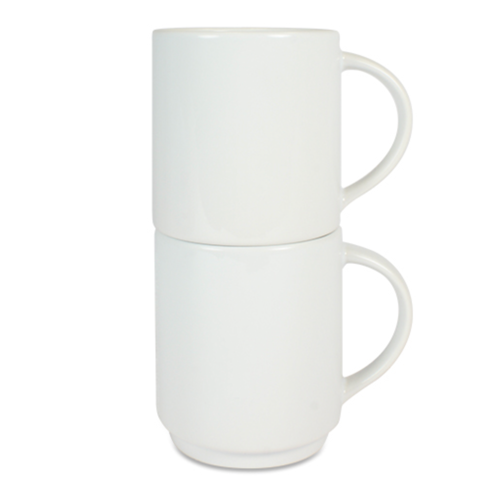 Mugg 80 mm Vit stapelbar
