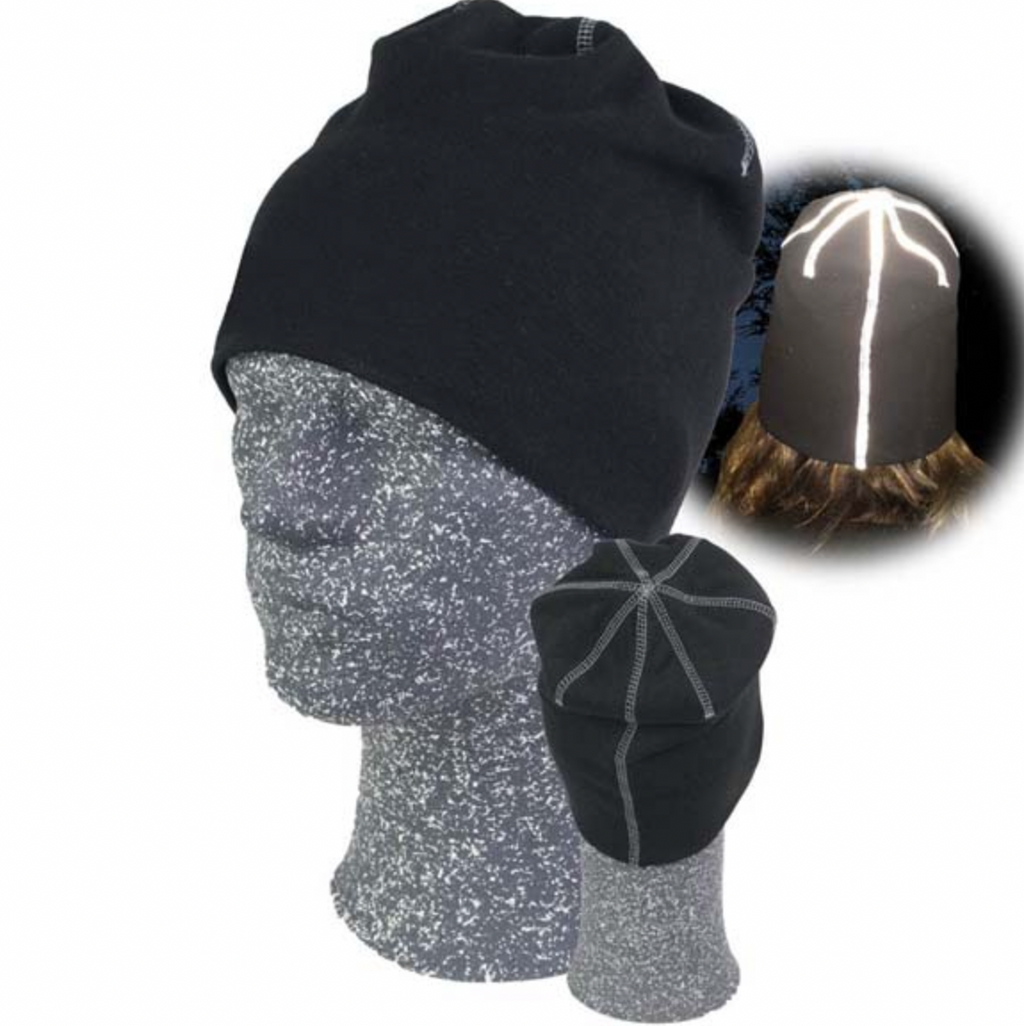 Beanie - Svart/grå reflex - barn