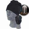Beanie - Svart/grå reflex - barn