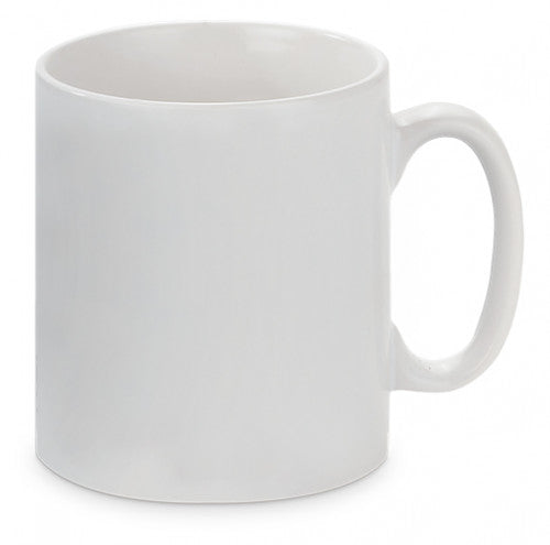 Vit matt mugg 80 mm