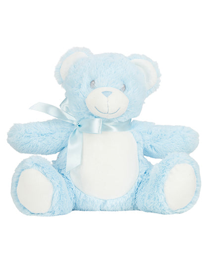 Nalle med rosett - blå - M