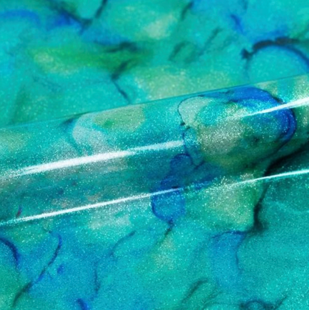 Glittermönster - Aqua Unik, ark ca 30x45 cm