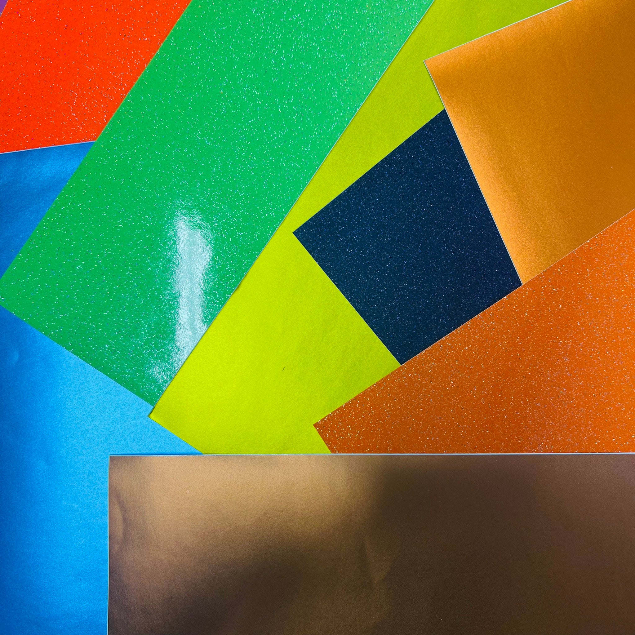 Skyltvinyl Metallic/Glitter Mix 8-pack