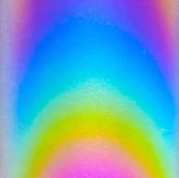 Reflexvinyl skylt - Regnbåge - Ark ca 30 x 50 cm