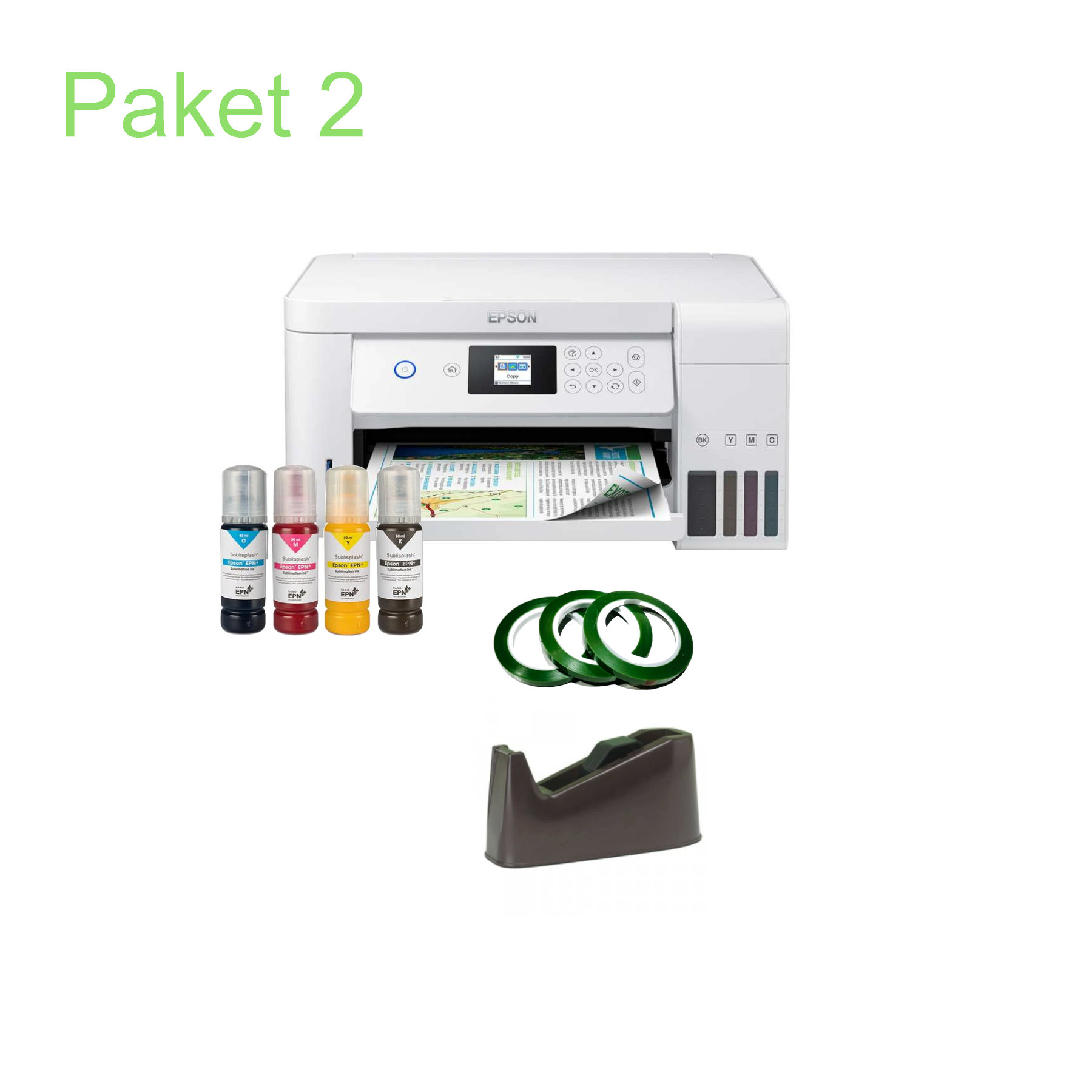 Sublimeringspaket - Epson ET-2856 skrivare - sublisplash bläck