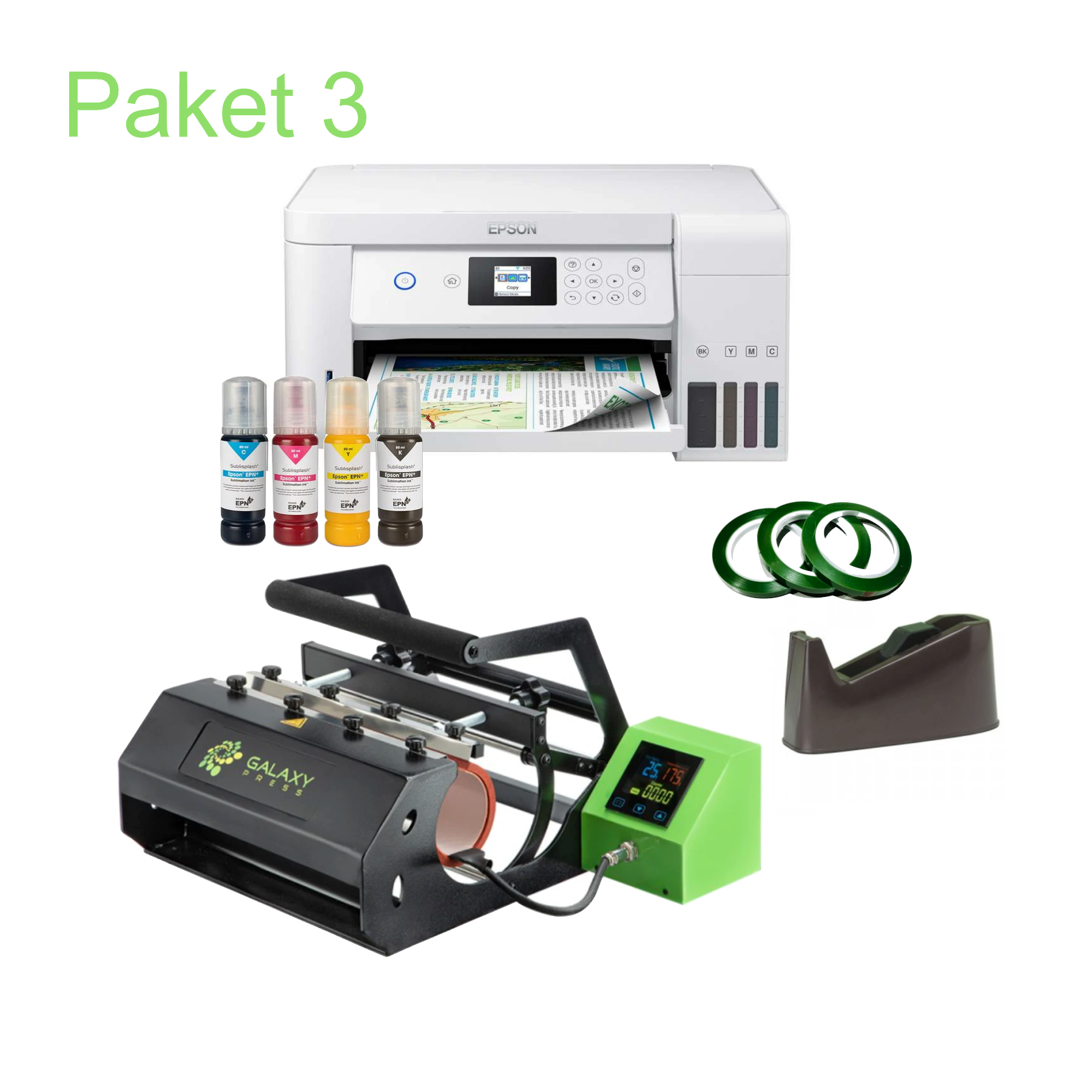 Sublimeringspaket - Epson ET-2856 skrivare - sublisplash bläck