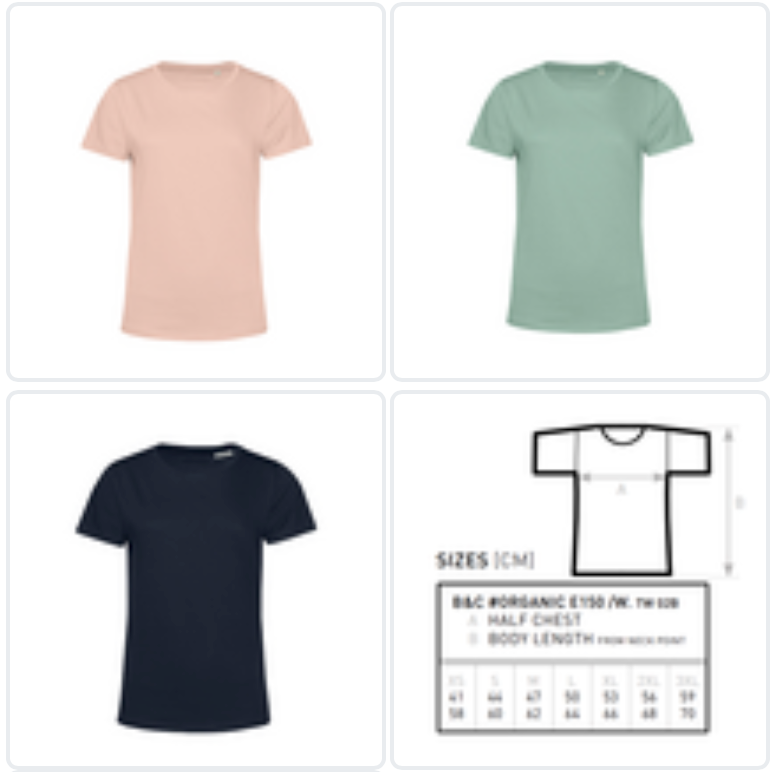 T-shirt Dam Eko - Färgade