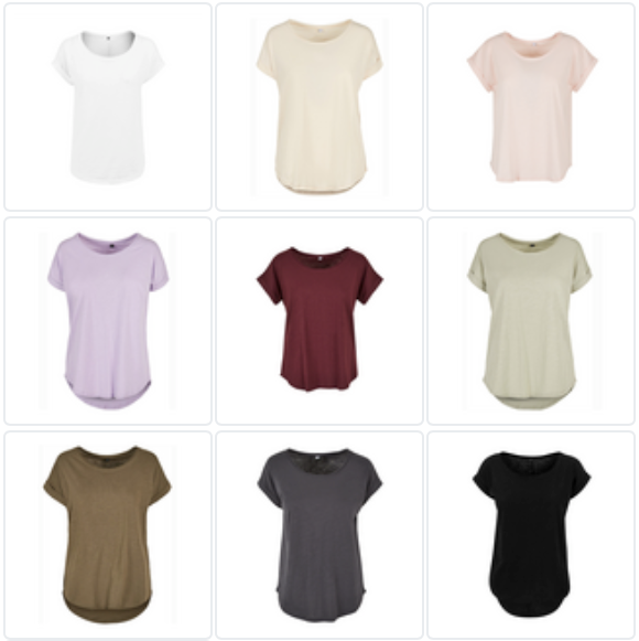 T-shirt Dam - Long Slub Tee - 9 färger