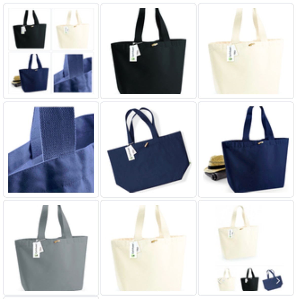 Canvas Bag - med duffelknapp