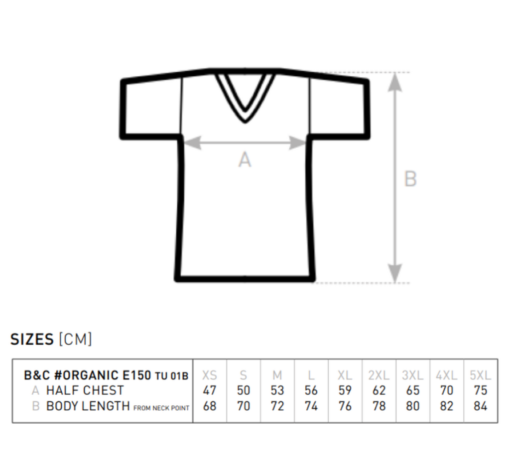 T-shirt Herr Eko - Svart / Vit
