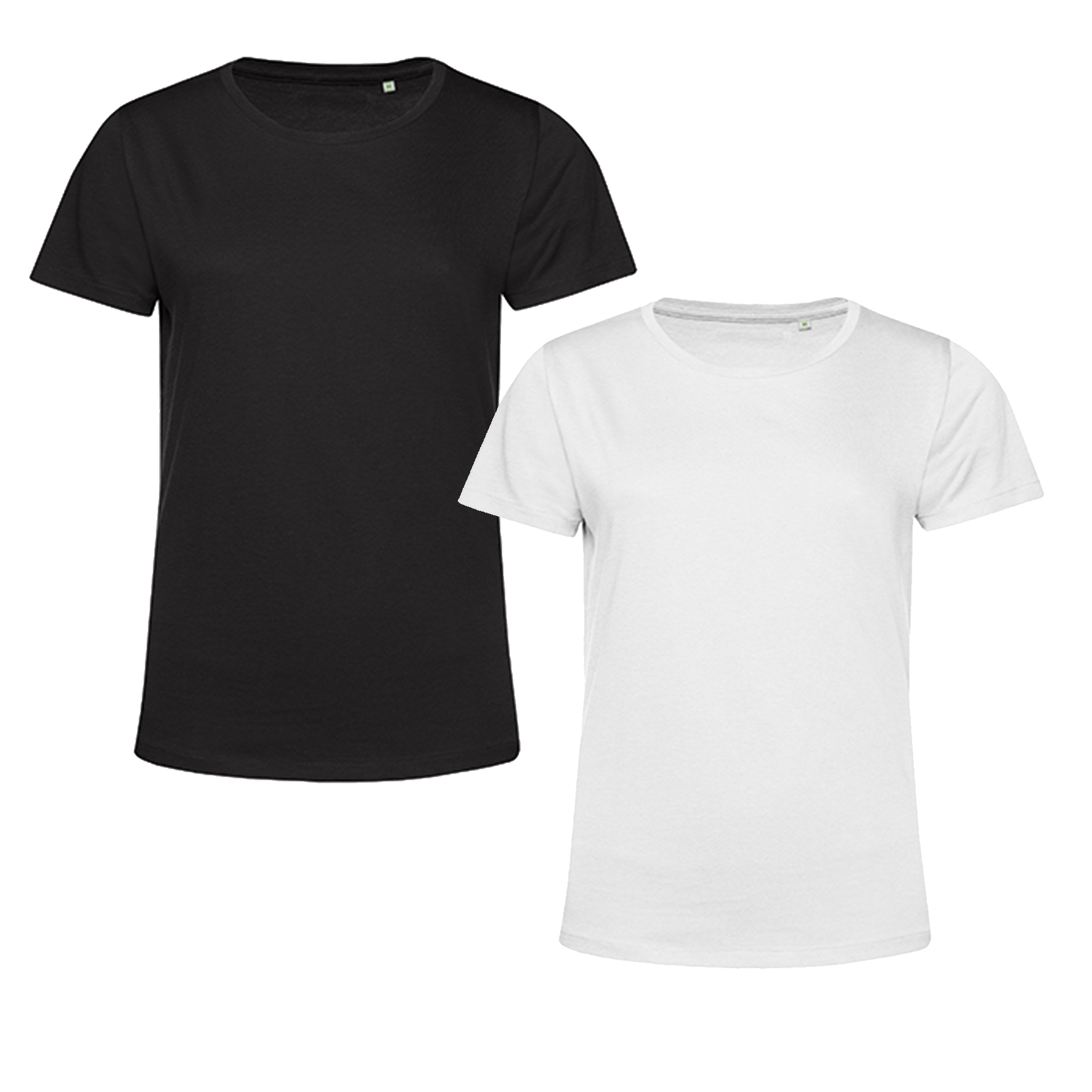 T-shirt Dam Eko - Svart / Vit