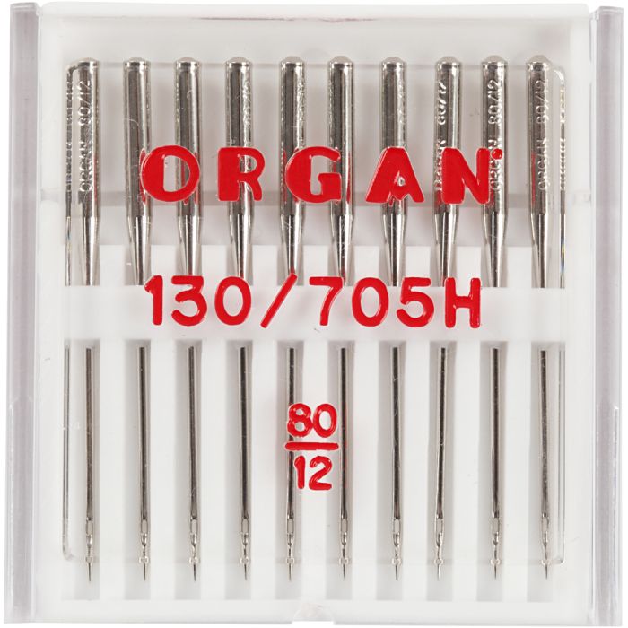 Symaskinsnålar Universal 130/705H - Nr 80 - 10pack