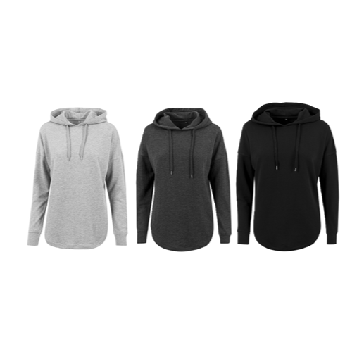 Trendig Hoodie - Rundad kant nertill / BESTÄLLNINGSVARA