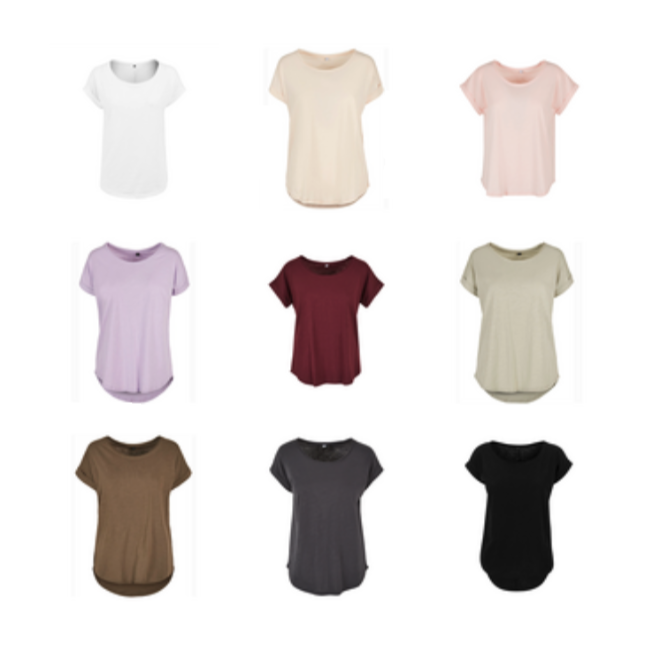 T-shirt Dam - Long Slub Tee - Flera färger