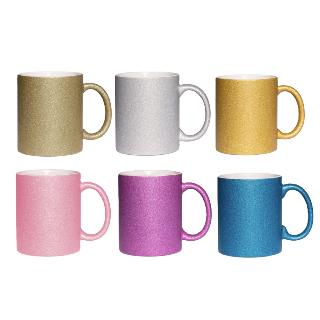 Mugg 80mm Glitter - Enfärgad