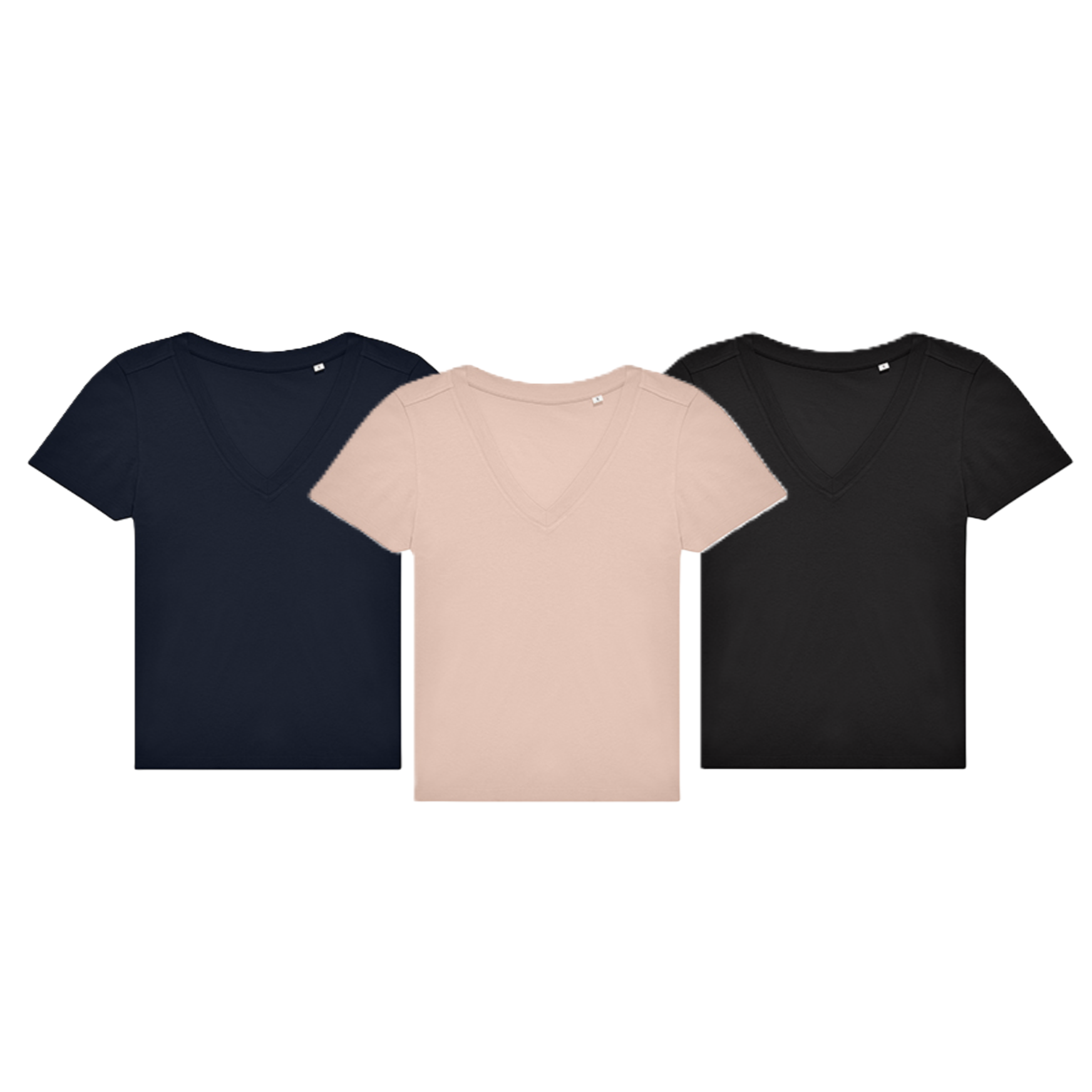 T-shirt Dam - V-ringad