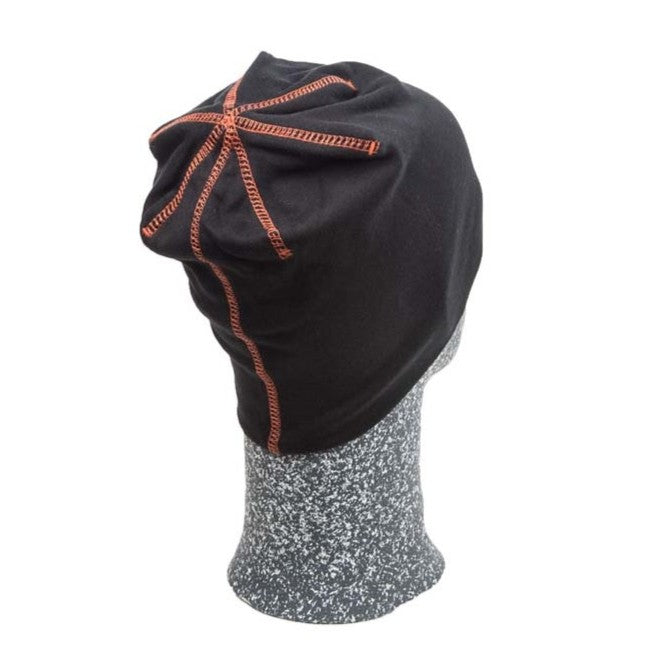 Beanie - Svart/orange