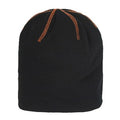 Beanie - Svart/orange