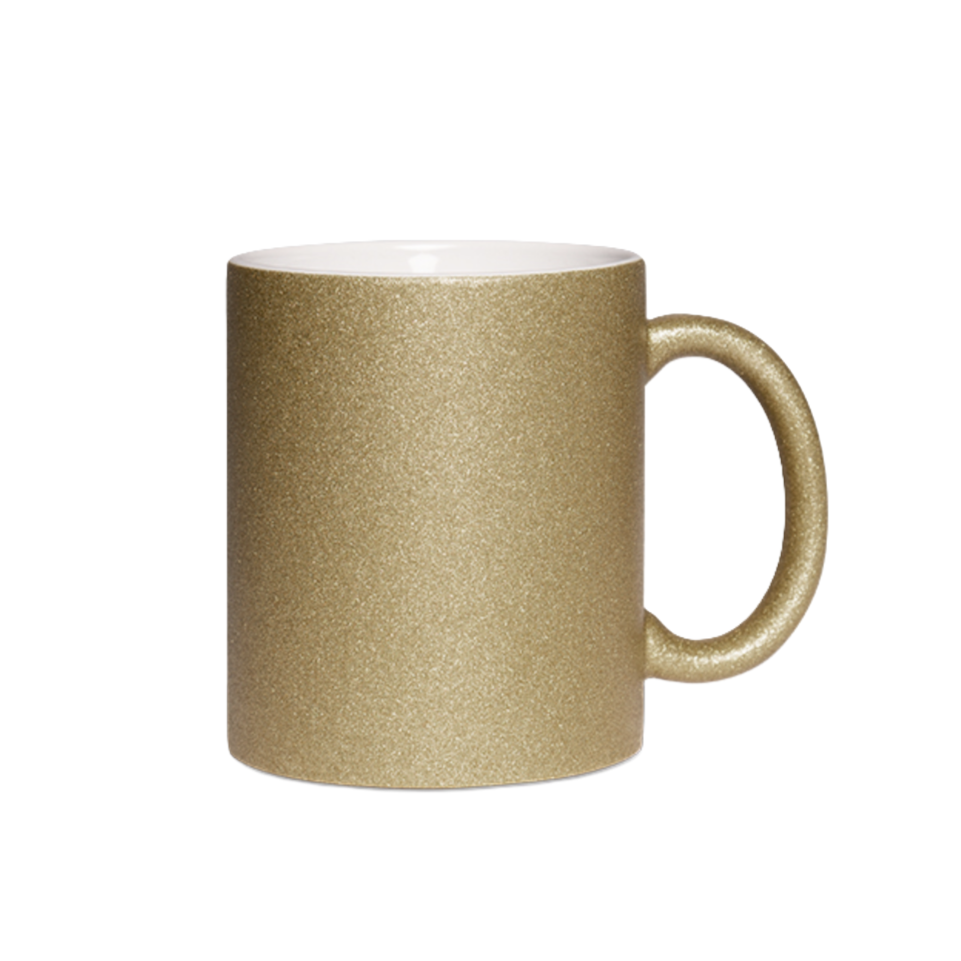 Mugg - Glitter - Enfärgad - Flera färger