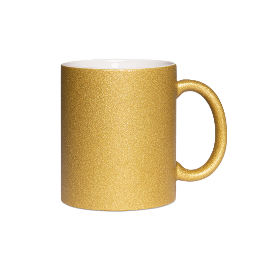 Mugg - Glitter - Enfärgad - Flera färger