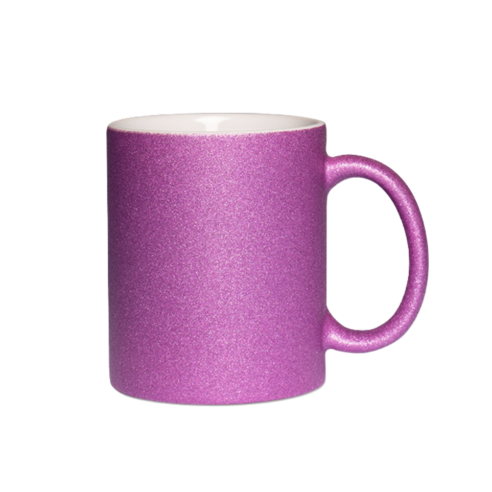Mugg - Glitter - Enfärgad - Flera färger