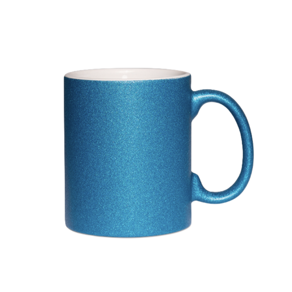 Mugg - Glitter - Enfärgad - Flera färger
