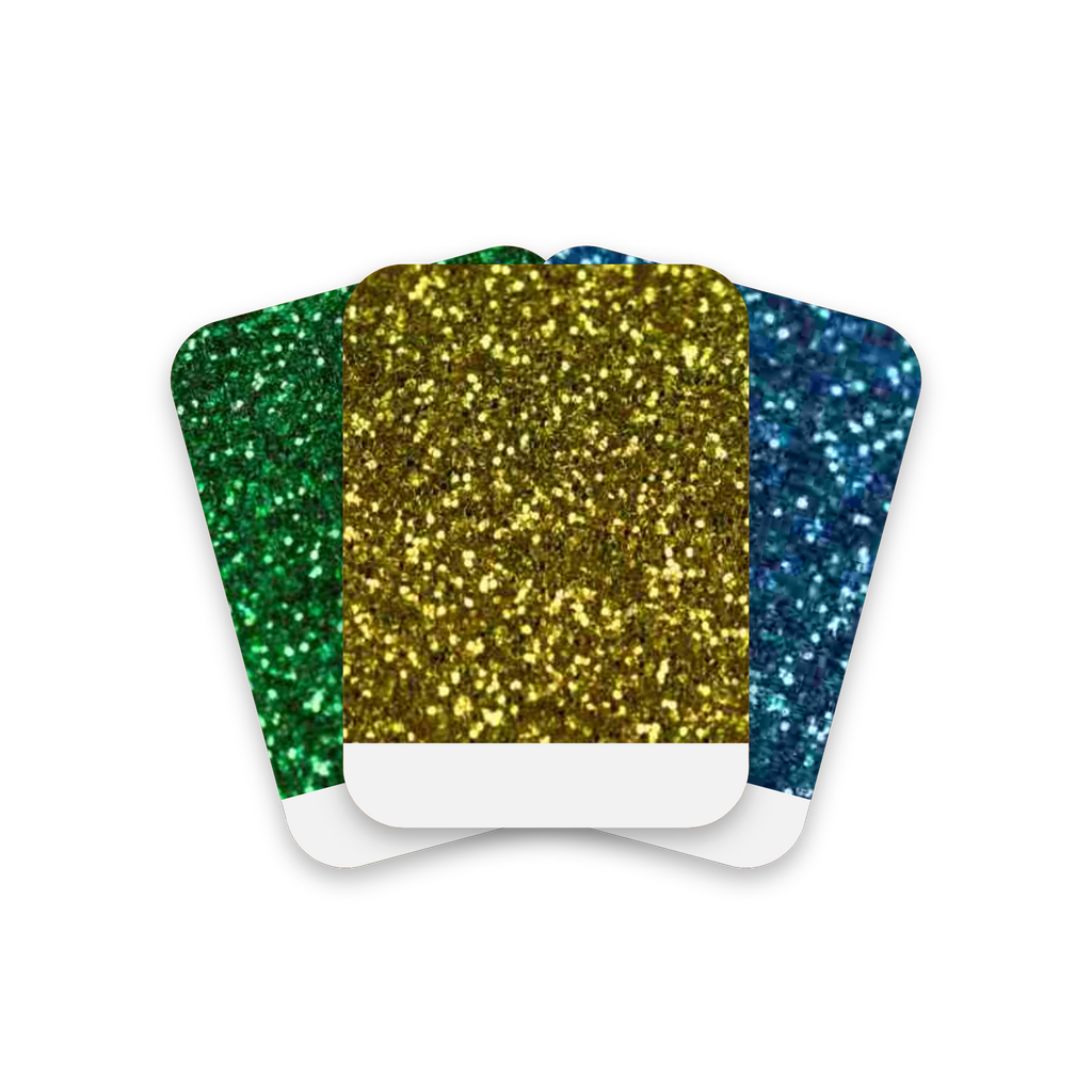 Mixpaket Textilvinyl Glitter - 18 Meter/18 Ark