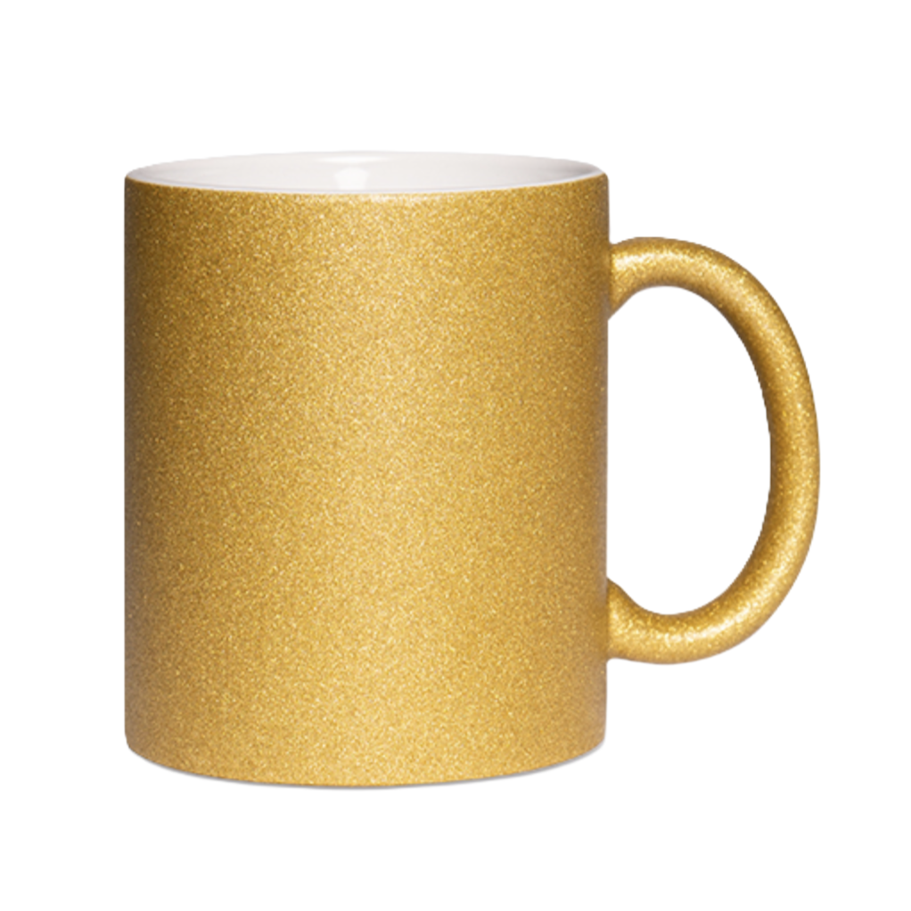 Mugg 80mm Glitter - Enfärgad