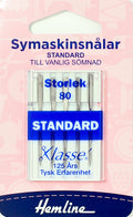 Symaskinsnålar Hemline Universal 130/705H - Nr 80 - 6pack