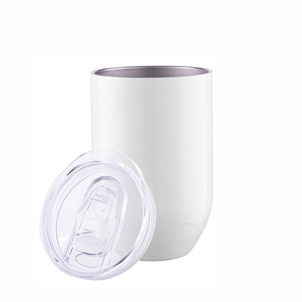 Lyxmugg / vinmugg / termosmugg - med transparent skjutlock