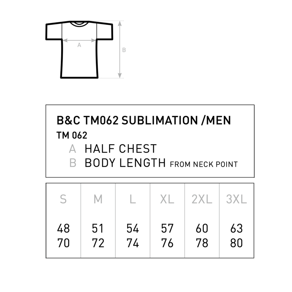 T-shirt Unisex - Vit - Sublimerbar