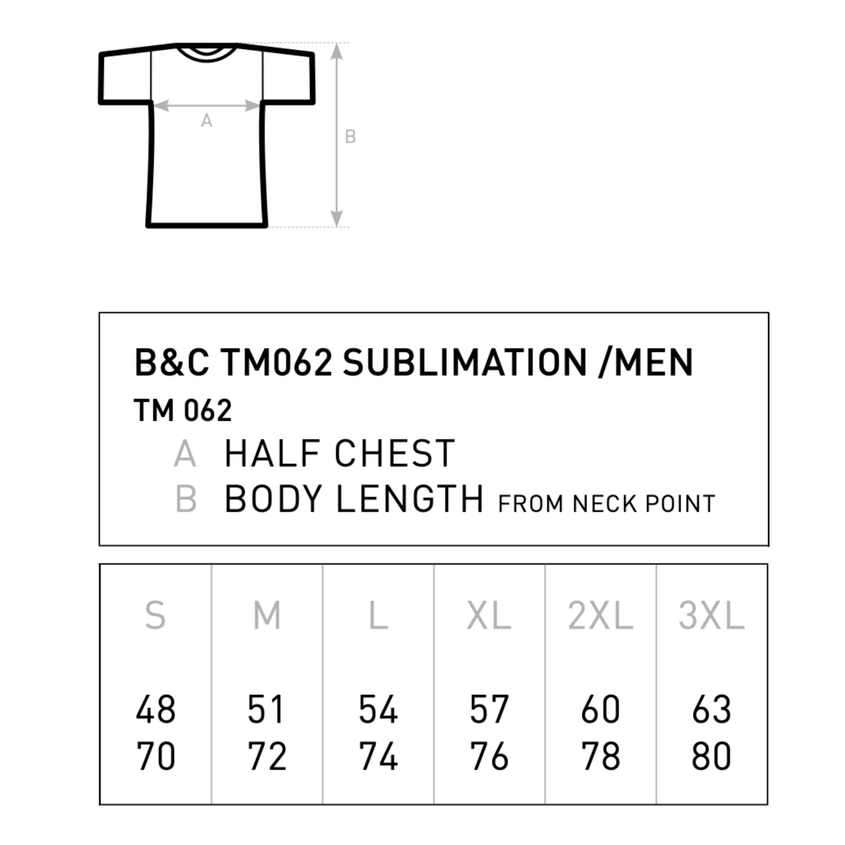 T-shirt Unisex - Vit Sublimerbar