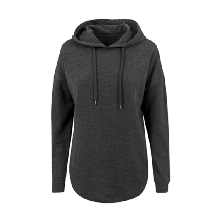 Trendig Hoodie - rundad kant nertill / BESTÄLLNINGSVARA