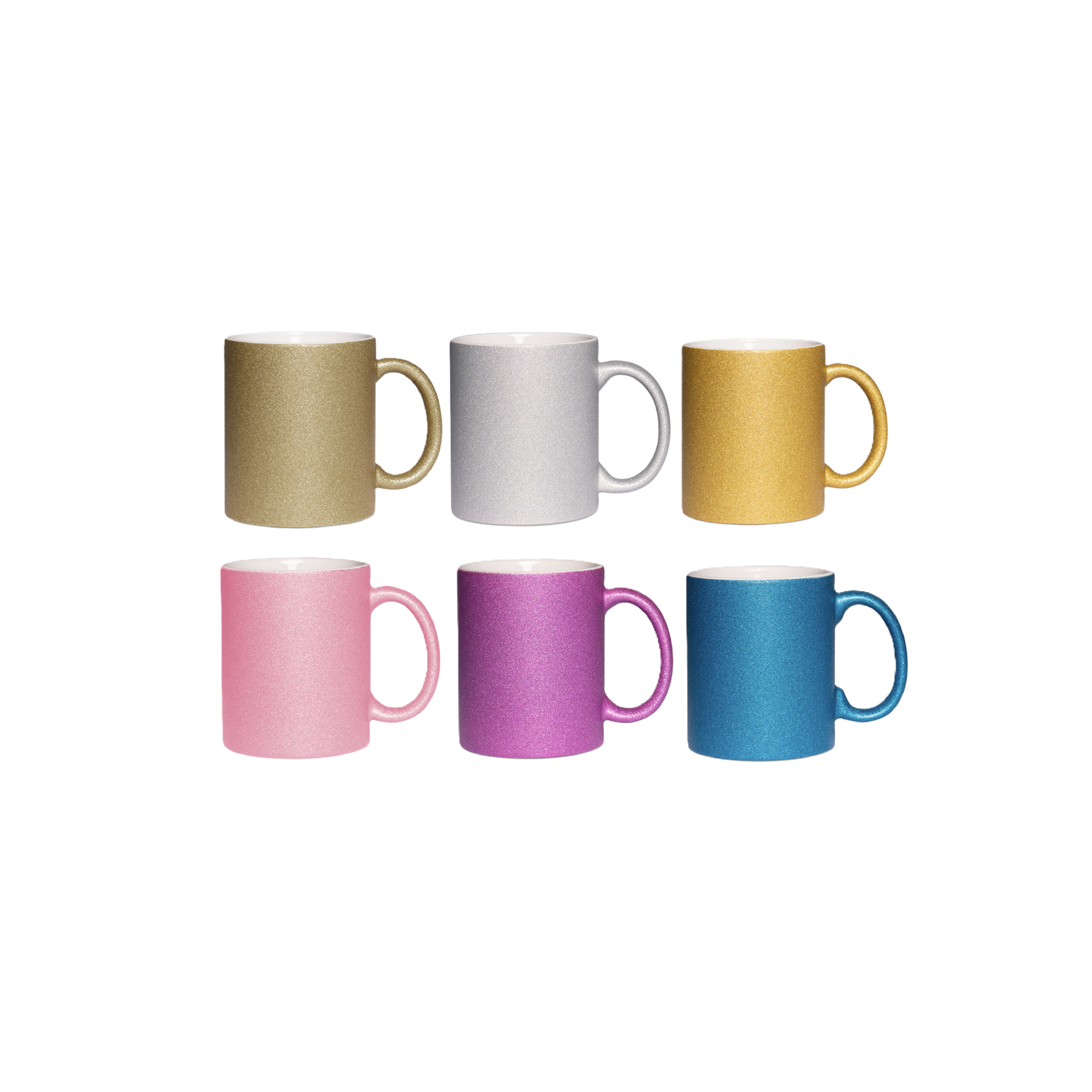 Mugg - Glitter - Enfärgad - Flera färger