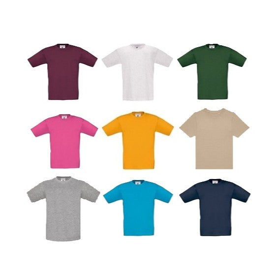 T-Shirt Barn B&C - Färgade