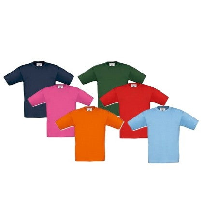 T-Shirt Barn B&C - Färgade