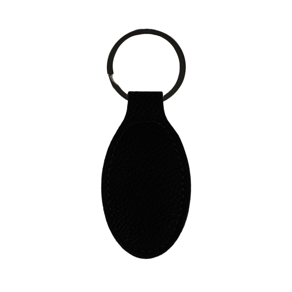 Nyckelring - Läderimitation - Oval - Flera färger