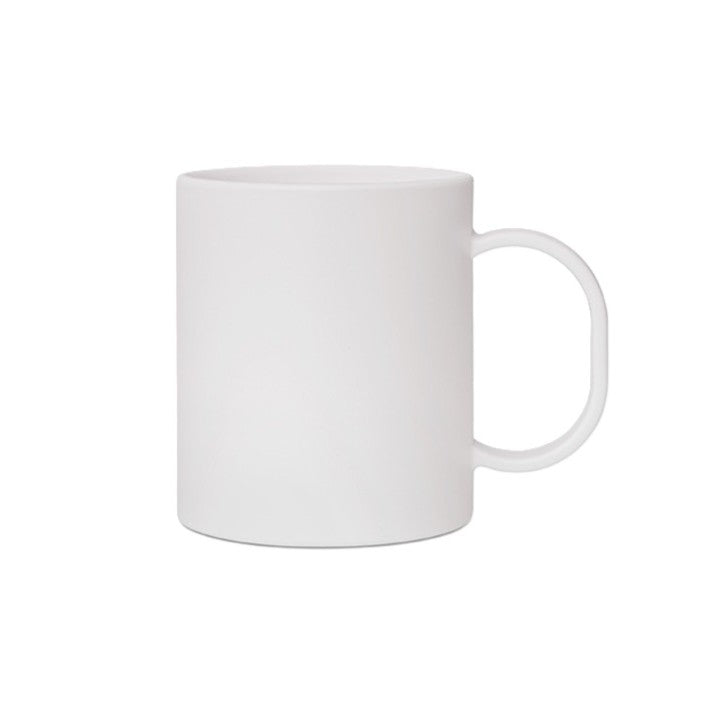 Plastmugg - Matt - 80 mm - Vit