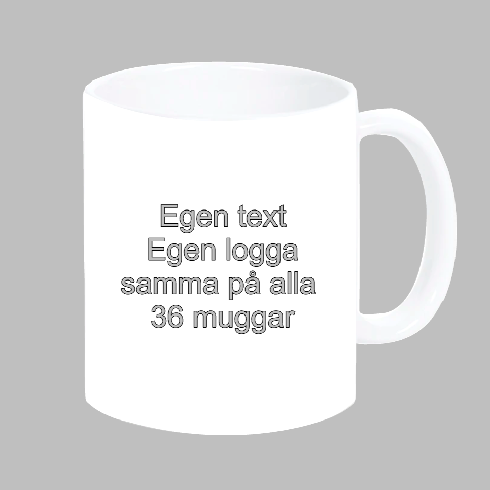 Profiltryck på mugg