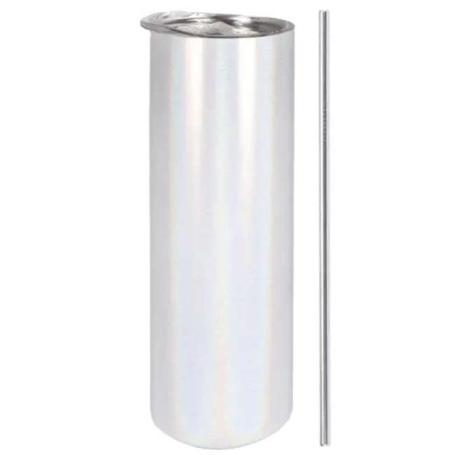Termotumbler Pärlemo - Rak med sugrör