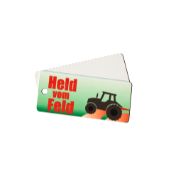 Nyckelring - Rektangulär av aluminium - 10-pack