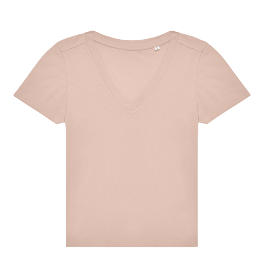T-shirt Dam - V-ringad