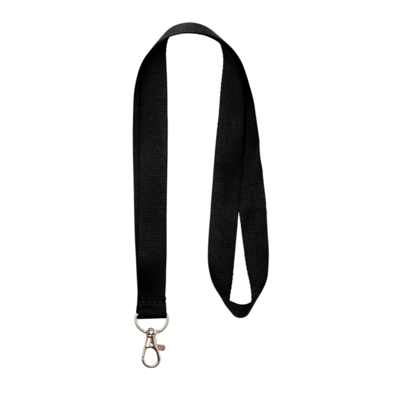 Nyckelband Lång - Svart & Vit - 10-pack / 50-pack
