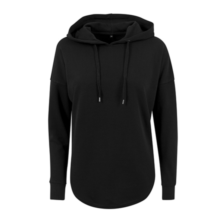 Trendig Hoodie - rundad kant nertill / BESTÄLLNINGSVARA