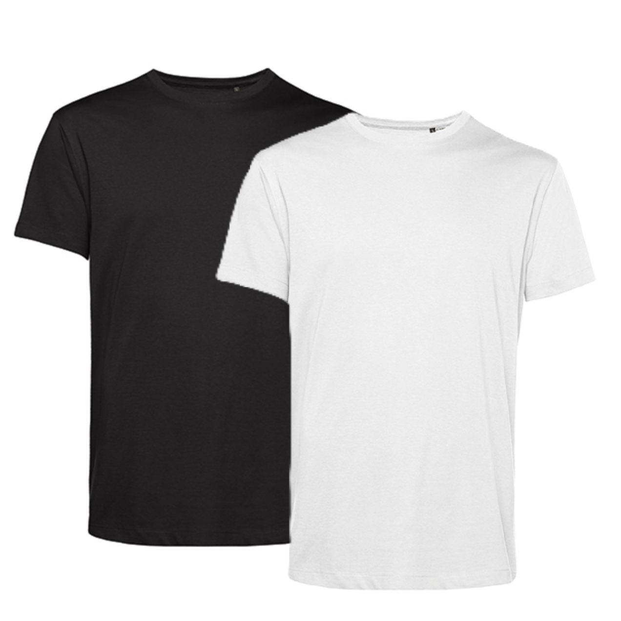 T-shirt Herr Eko - Svart / Vit