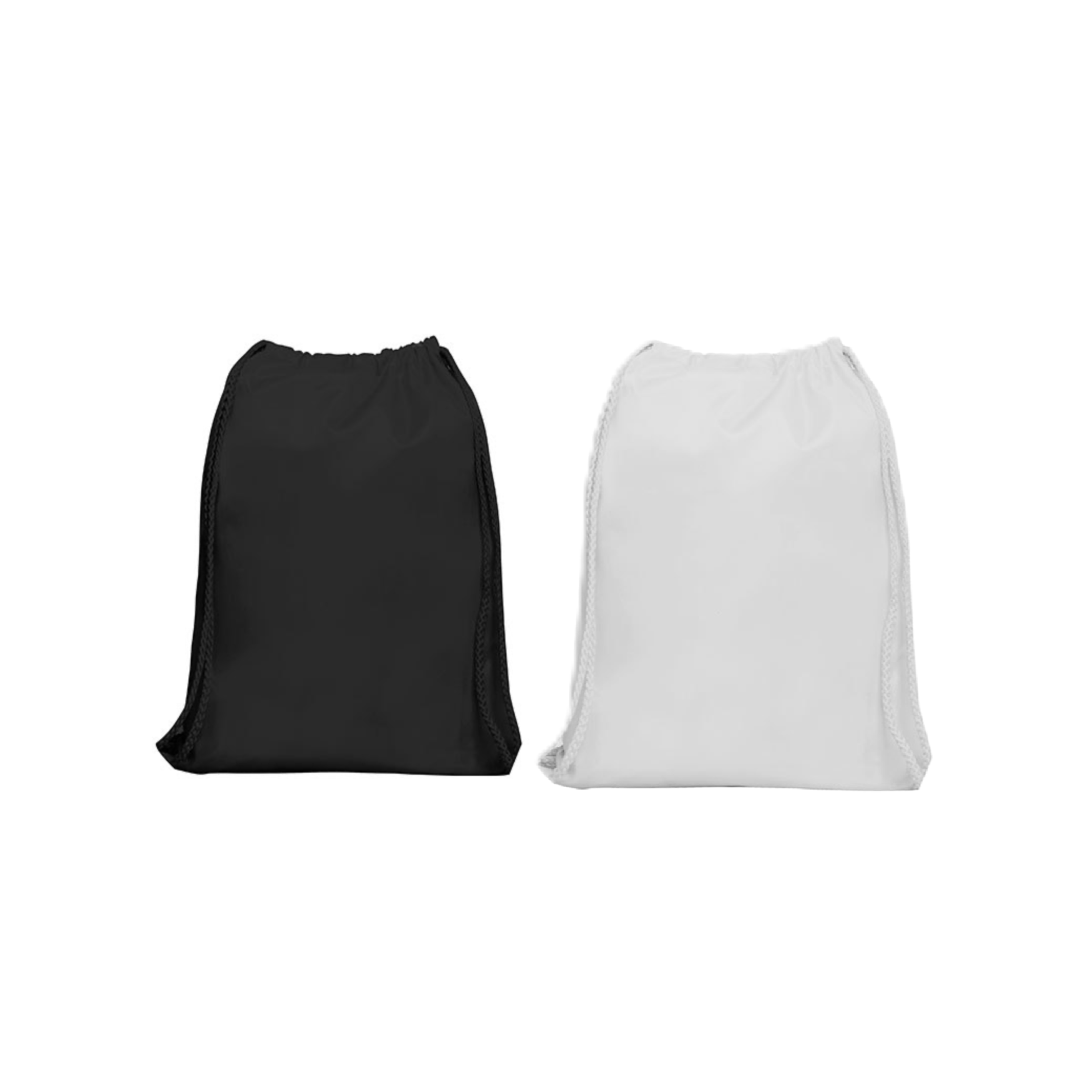 Gympåse - Svart och Vit - Sublimerbar - 5-pack