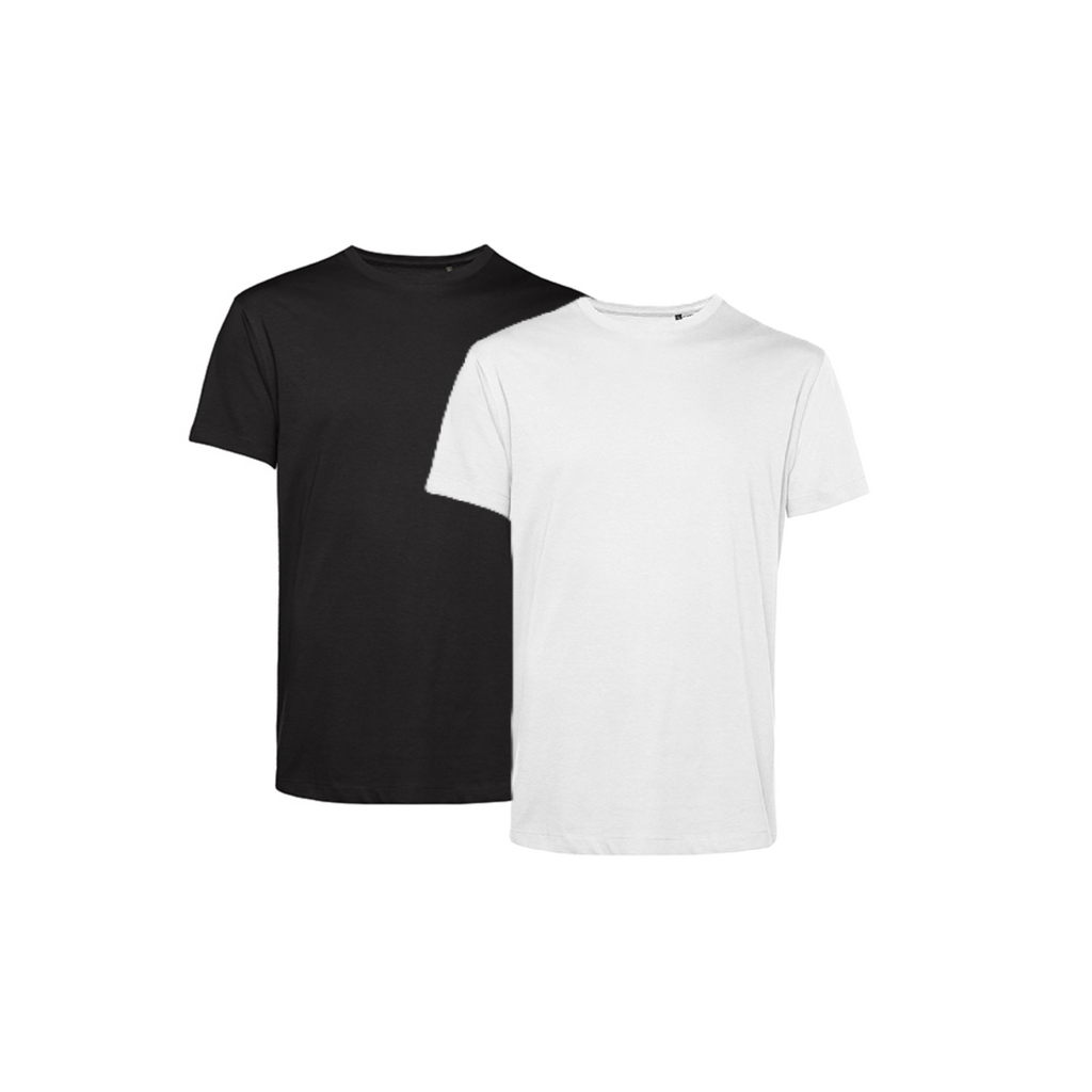 T-shirt Herr Eko - Svart / Vit